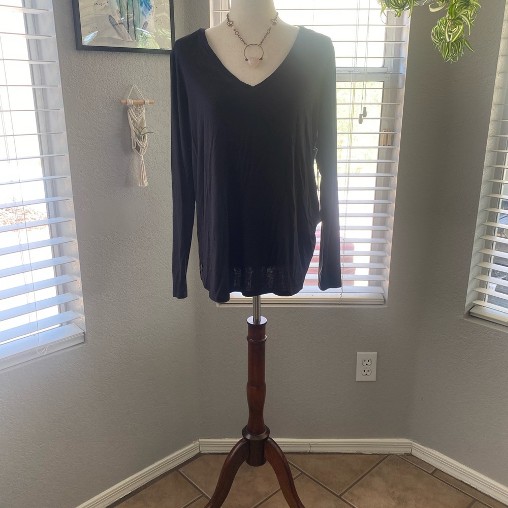 Halogen long sleeve top